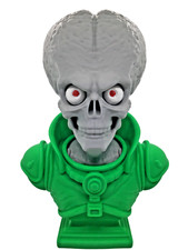 Grande statua 12" dettagliata attacchi marziani alieni scultura testa decorazione fantascientifica