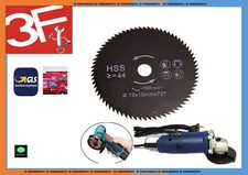 Disco da taglio per legno e plastica mini flex smerigliatrice Ø75mm 72 Denti