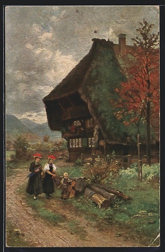 Cartolina artista wilhelm - cartolina, d'artista