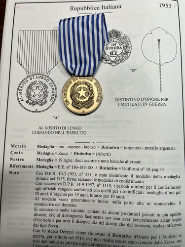 Medaglia merito lungo - di,