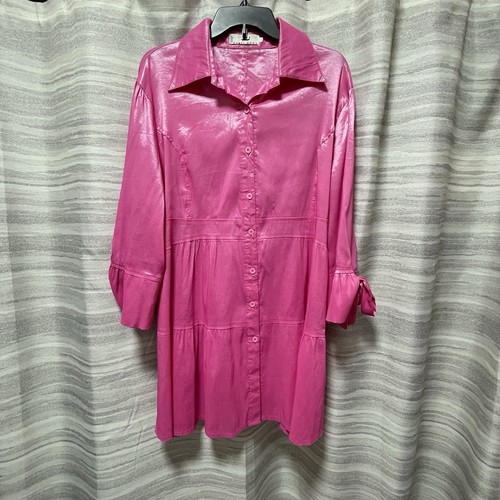 Abito camicia vintage rossi - vintage,