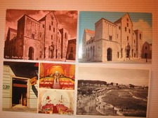 4 CART PUGLIA:BARI-TRANI-BASIL S NICOLA-RISTORANTE "VECCHIA BARI"-INSEGNA-SPIAGG