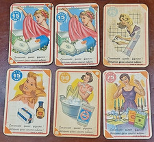 lotto di  6 Figurine Mira Lanza vintage NON COMUNI e RARE da 15  a 100 PUNTI