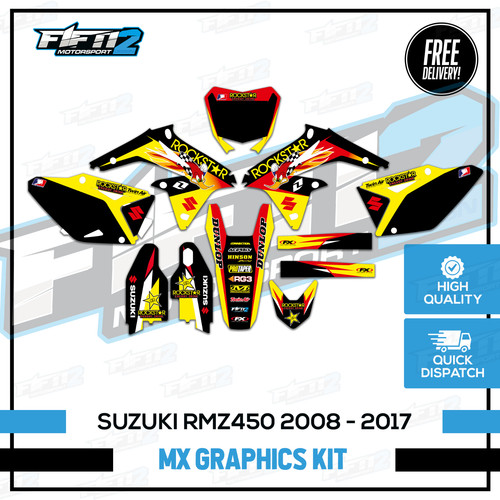 Kit grafica suzuki rmz450 - grafica,