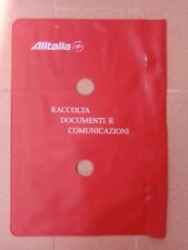 Alitalia Raccoglitore Documenti In Plastica 