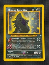 Shining Tyranitar 113/105 HOLO Pokémon Card WOTC Neo Destiny Unlimited Holo Rare