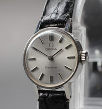 Vintage 1972 [quasi come nuovo] Omega Geneve Cal.485 19mm Silver carica...