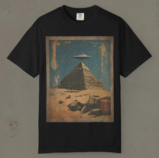 Egyptian pyramid ufo shirt - egyptian,