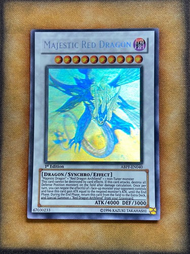 Yugioh maestoso drago - drago, rosso