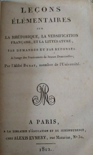 Abbé burat leçons - abbé,