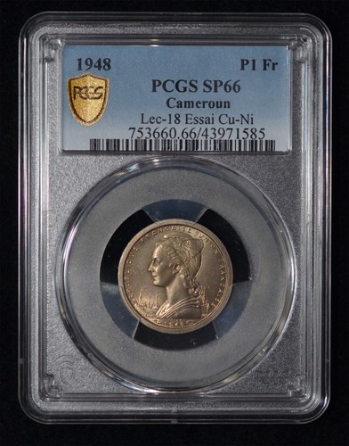 Pcgs sp66 1948 - sp66, camerun