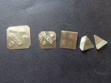 LOTTO 5 PESI MONETARI  200 mg 100 mg NUMISMATICA SUBALPINA