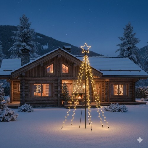 Albero luminoso esterno - luminoso, da