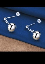 Orecchini pendenti con sfera - pendenti,