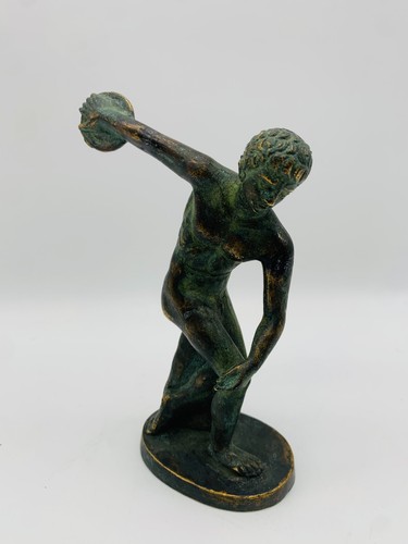 Statua bronzo disco - in,