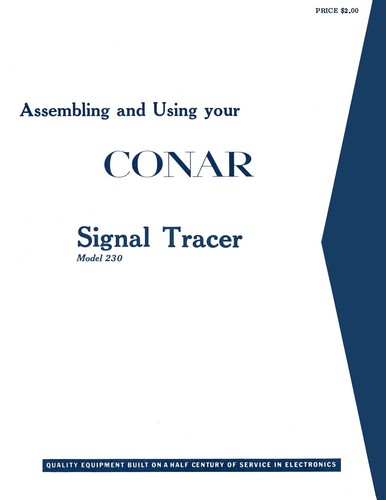 Conar model 230 signal - conar,