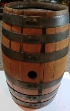 Fusto primitivo legno whisky/acqua botte uomo-grotta Brewiana 17 1/2 per 10 vintage