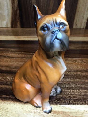 Statua cane boxer ceramica - in,
