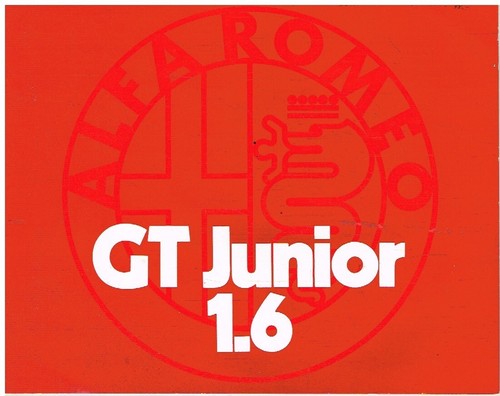 Alfa romeo 105 serie junior - serie, gt