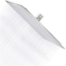 40 cm Pioggia Soffione doccia cromato cascata bagno acciaio inox quadrato ottone