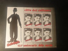Francobolli Vaticano Foglietto Charlie Chaplin 2014 MNH** VT46