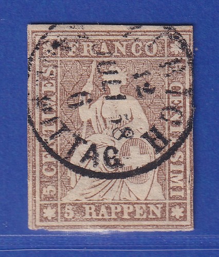 Svizzera 1854 helvetia seduta - 1854,