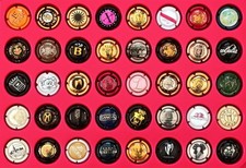 LOTTO (9S) 40 CAPSULE SPUMANTE - CHAMPAGNE, capsules, placas de cava, mousseux