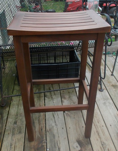 Sgabello bar teak - in,