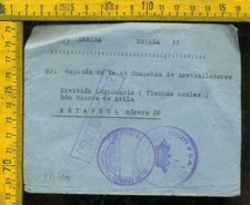 Guerra di Spagna Frecce Azzurre  Franchigia Posta Militare Interna pa 400