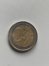 1 Moneta Rara 2 euro 2002 Germania Aquila, con difetti notabili 