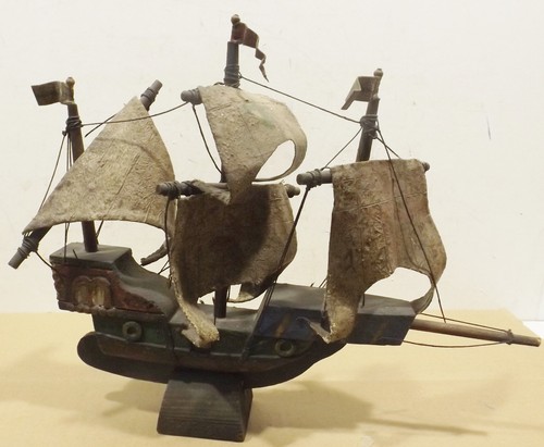 Antico barca vela legno - barca,