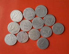 LOTTO 13 MONETE 10 LIRE SPIGA