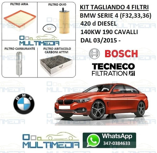 Tagliando filtri bosch 1 - 3,