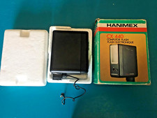 Flash elettronico vintage Hanimex CX440 manuale e automatico con hotshoe e box