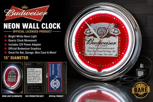 Orologio parete budweiser - orologio, da