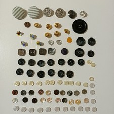 Lotto 87 Bottoni Vintage Madre Perla Plastica Metallo Vetro