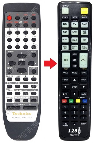 Telecomando ricambio per - telecomando, di