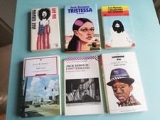 JACK KEROUAC 6 VOLUMI  DI CUI UNO CARTONATO CON SOVRAcOPERTINA IN BUONO STATO