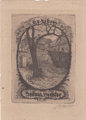 Exlibris bookplate incisione - exlibris,