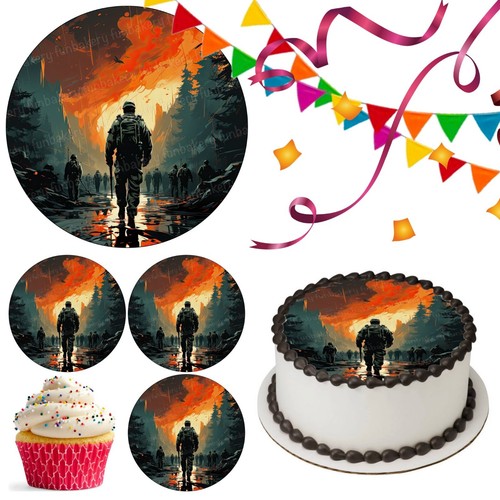 Cake topper soldato militare