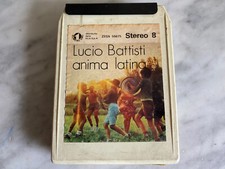 CARTRIDGE LUCIO BATTISTI "ANIMA LATINA" STEREO 8 TRACK CASSETTA ITALY 1974