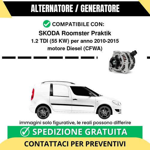 Alternatore skoda roomster - skoda,