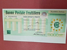 BUONO POSTALE FRUTTIFERO DA
