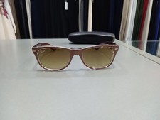 Ray-ban Rb2132 New Wayfarer Bronzo Trasparente Lenti ScureTg52 Ottime Cond. W849