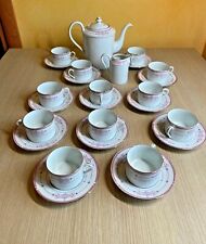 SERVIZIO DA THE PORCELLANA GIAPPONESE - 14 PEZZI + 1 RICAMBIO 