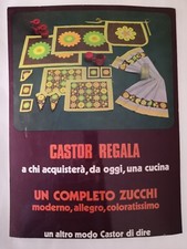 Cartone pubblicitario - esposizione o vetrina - cucina Castor / Zucchi anni 70 