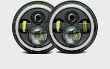 Coppia 7 " Pollici Rotondo LED