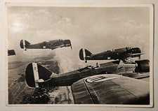 CARTOLINA MILITARE AERONAUTICA - AEROPLANI D'ASSALTO IN VOLO 1940 - VIAGGIATA 