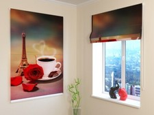 tenda a pacchetto ARREDALACASA col caffè a parigi - MISURE PERSONALIZZABILI