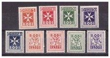 RODI EGEO - SEGNATASSE Serie nuova ** MNH